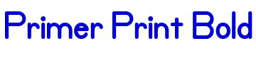 Primer Print Bold 字体
